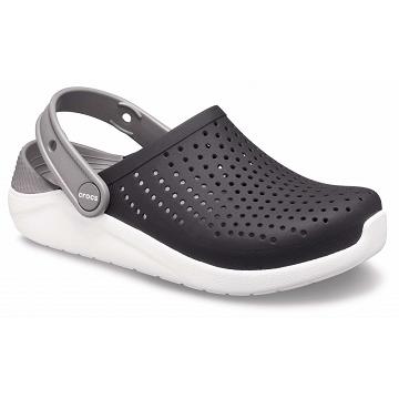 Crocs LiteRide™ Boys' Clogs Taupe / White | Australia 1391DFMN